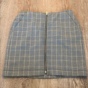 Woman’s Kooples Plaid Skirt with Zipper